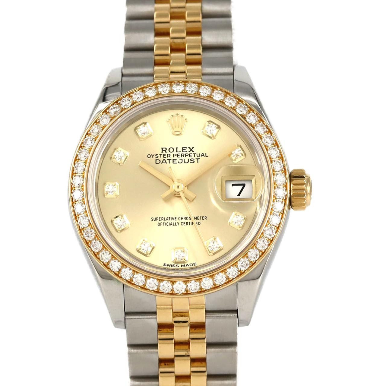 Rolex Rolex Rolex Datejust Stainless Steel Yellow Gold Watch Metal Automatic 279383RBR DUTY FREE for USA Size ONE SIZE - 1 Thumbnail
