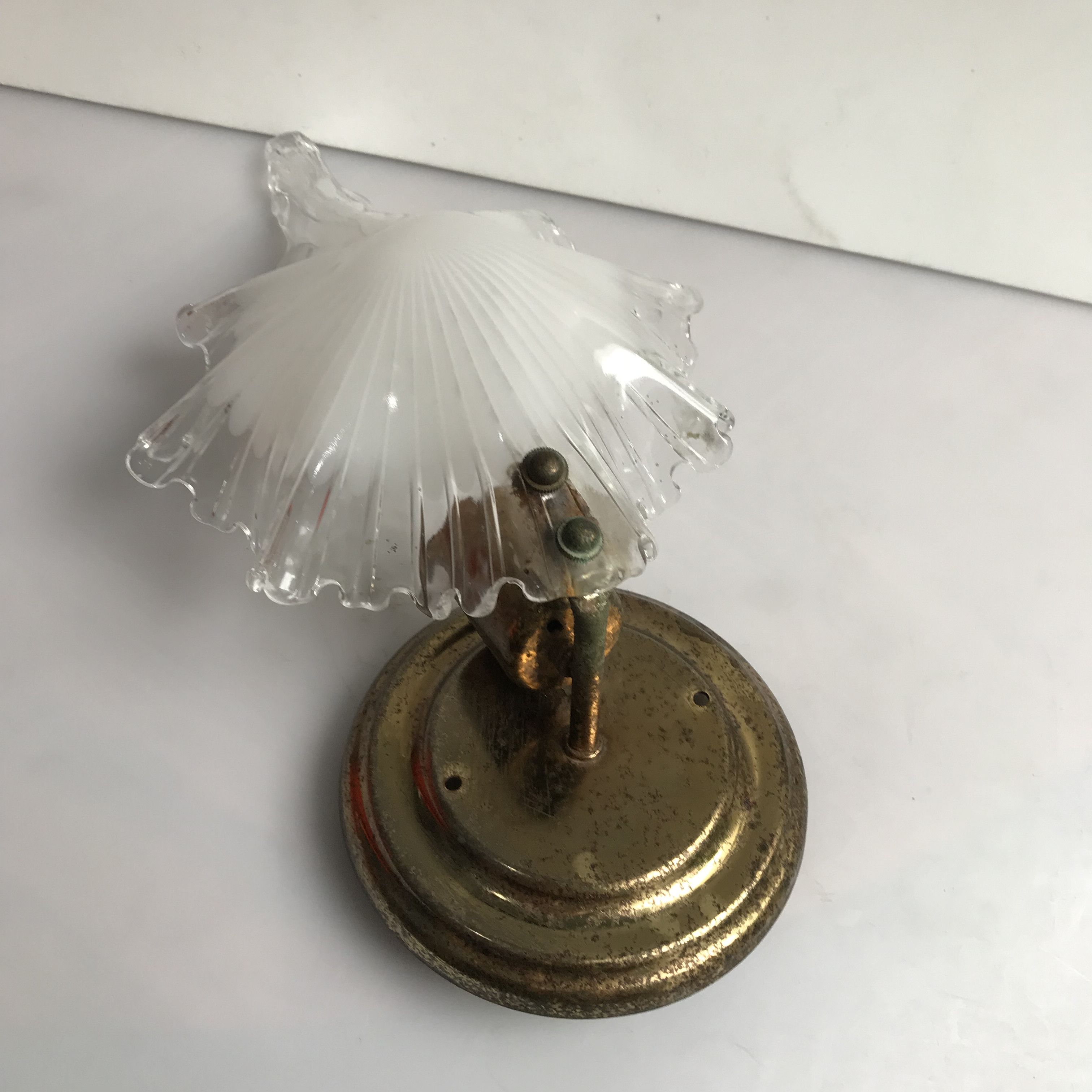 Vintage Vintage Art Deco Lamp sea Shell Art Deco style wall lamp Size ONE SIZE - 6 Thumbnail