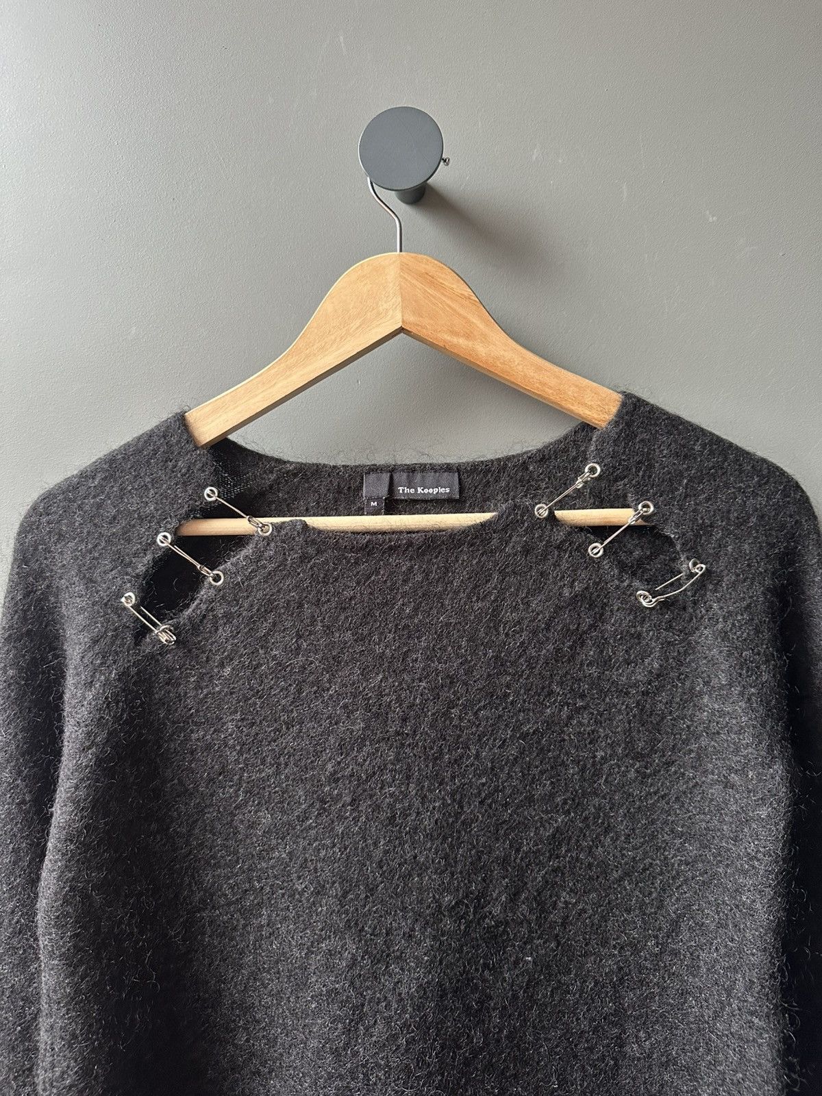 The Kooples The Kooples Safety Pins Wool Mohair Sweater Size M / US 6-8 / IT 42-44 - 2 Thumbnail