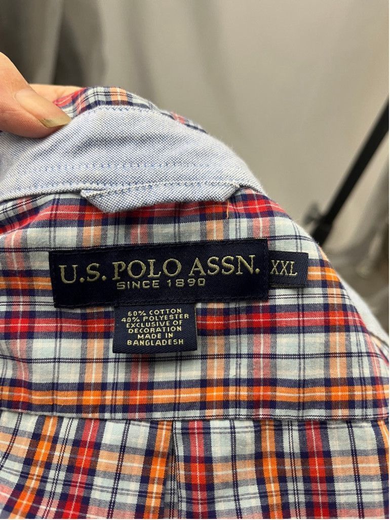 U.S. Polo Assn. U.S. Polo Assn. XXL Plaid Button-Down Shirt – Short Sleeve Size US XXL / EU 58 / 5 - 4 Thumbnail