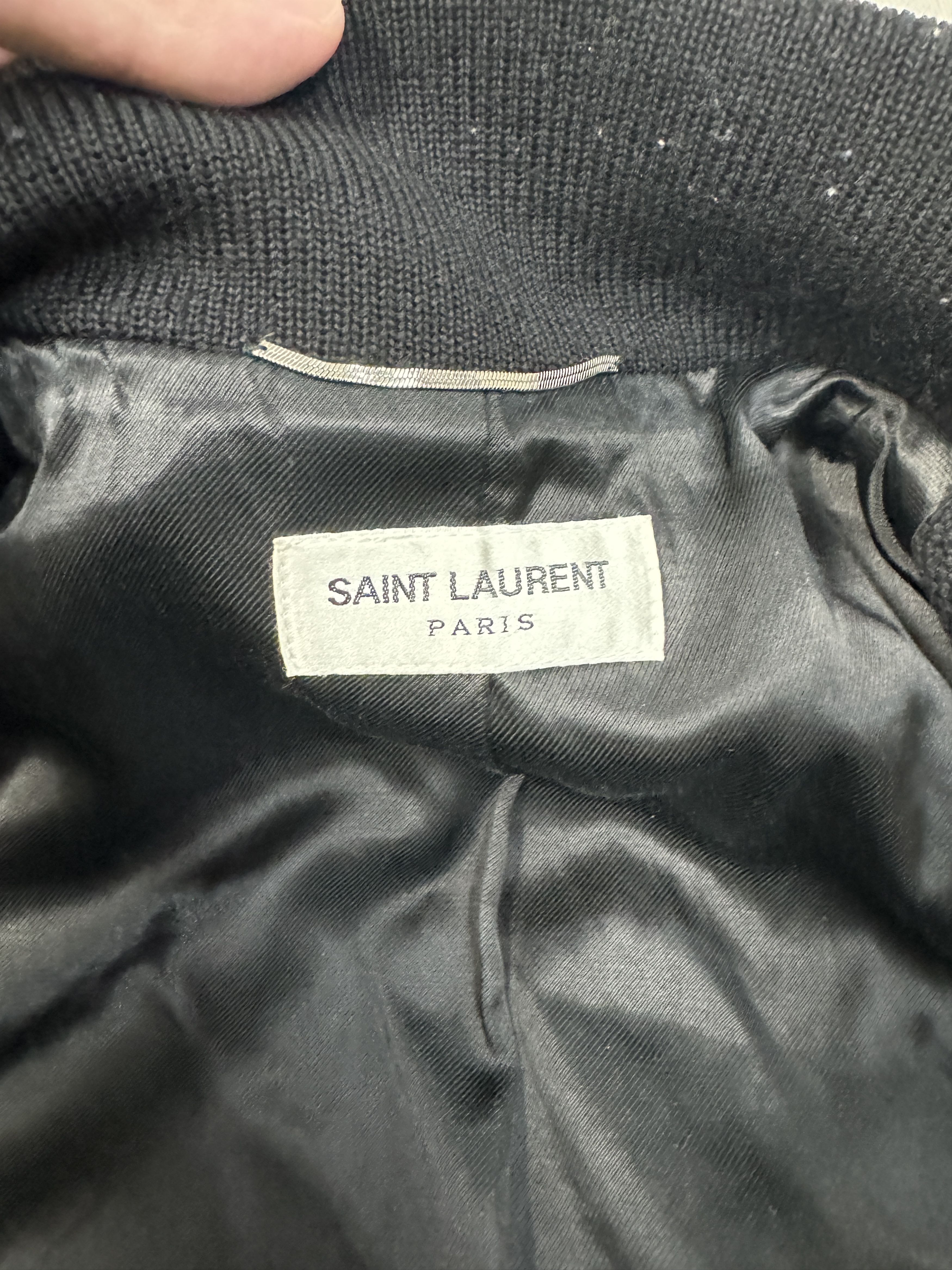 Saint Laurent Paris Saint Laurent Teddy Varsity Jacket Size 48 Size US M / EU 48-50 / 2 - 2 Thumbnail