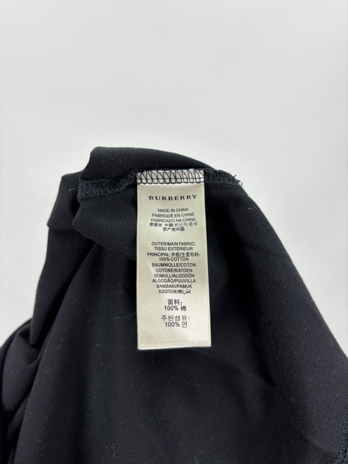 Burberry Womens t shirt Burberry London Size M Color Black Size M / US 6-8 / IT 42-44 - 11 Thumbnail