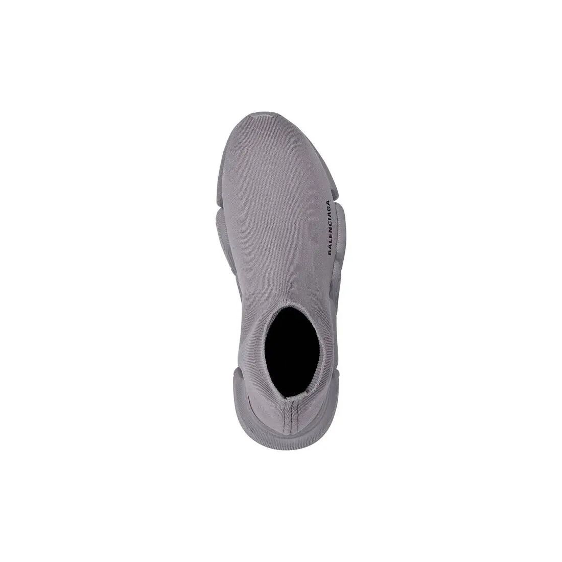 o1in1g0624 Speed 2.0 Monocolor Knit Sneakers in Dark Grey