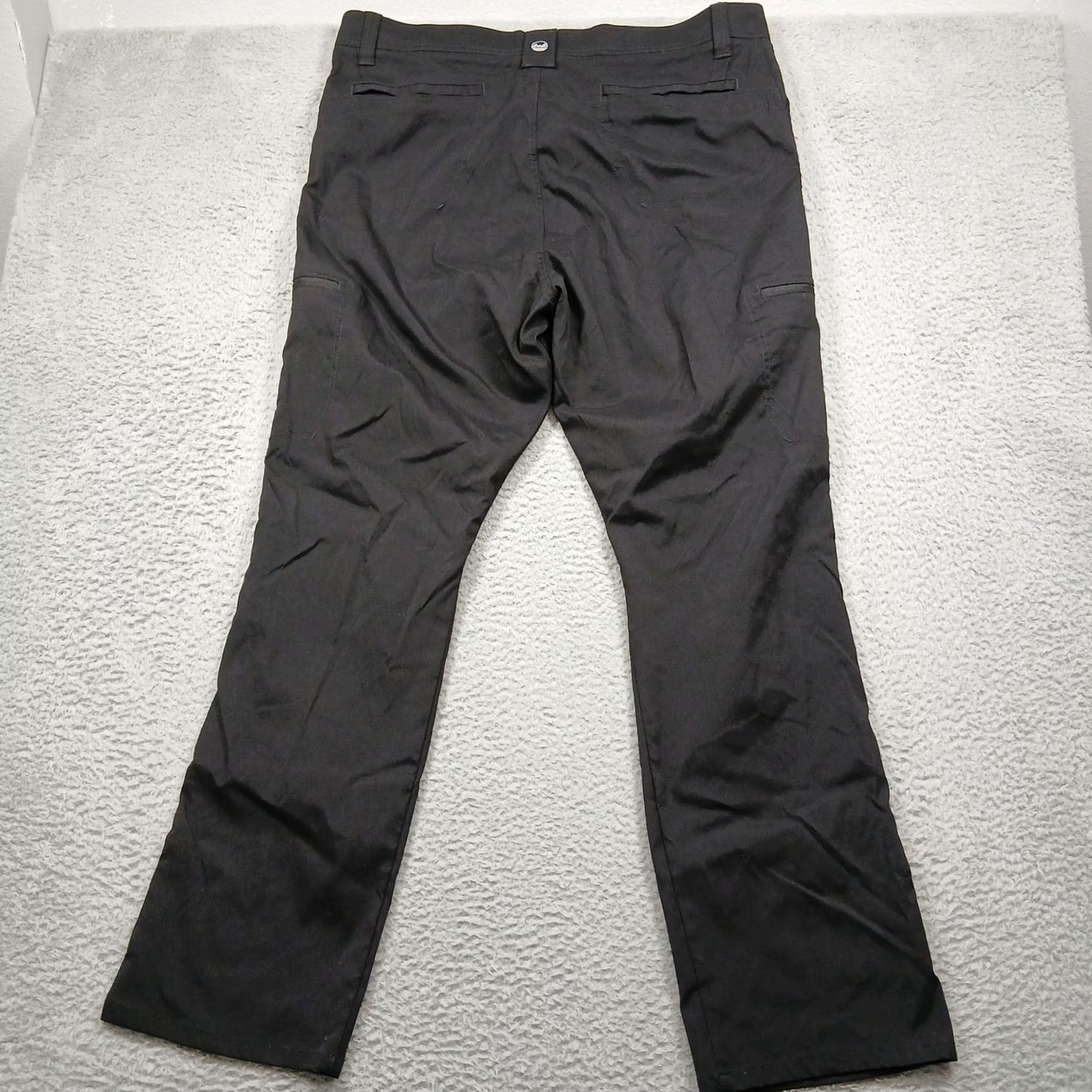Wrangler VINTAGE Wrangler Outdoor Cargo Pants Mens 40x32 Black Nylon Spandex Cargo Pocket Zip Snap Straight Leg EUC Size US 40 / EU 56 - 3 Thumbnail