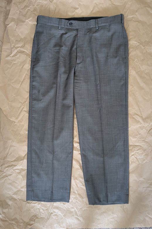 Austin Reed Austin Reed men's grey flat front 100% wool dress trousers Size US 34 / EU 50 - 1 Thumbnail