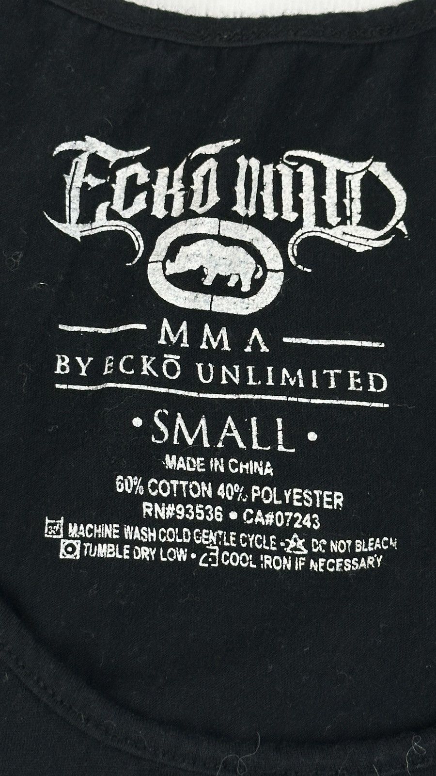 Ecko Unltd. × Vintage Ecko UNLTD Black Y2K Big Logo Tank Top Size S / US 4 / IT 40 - 4 Thumbnail