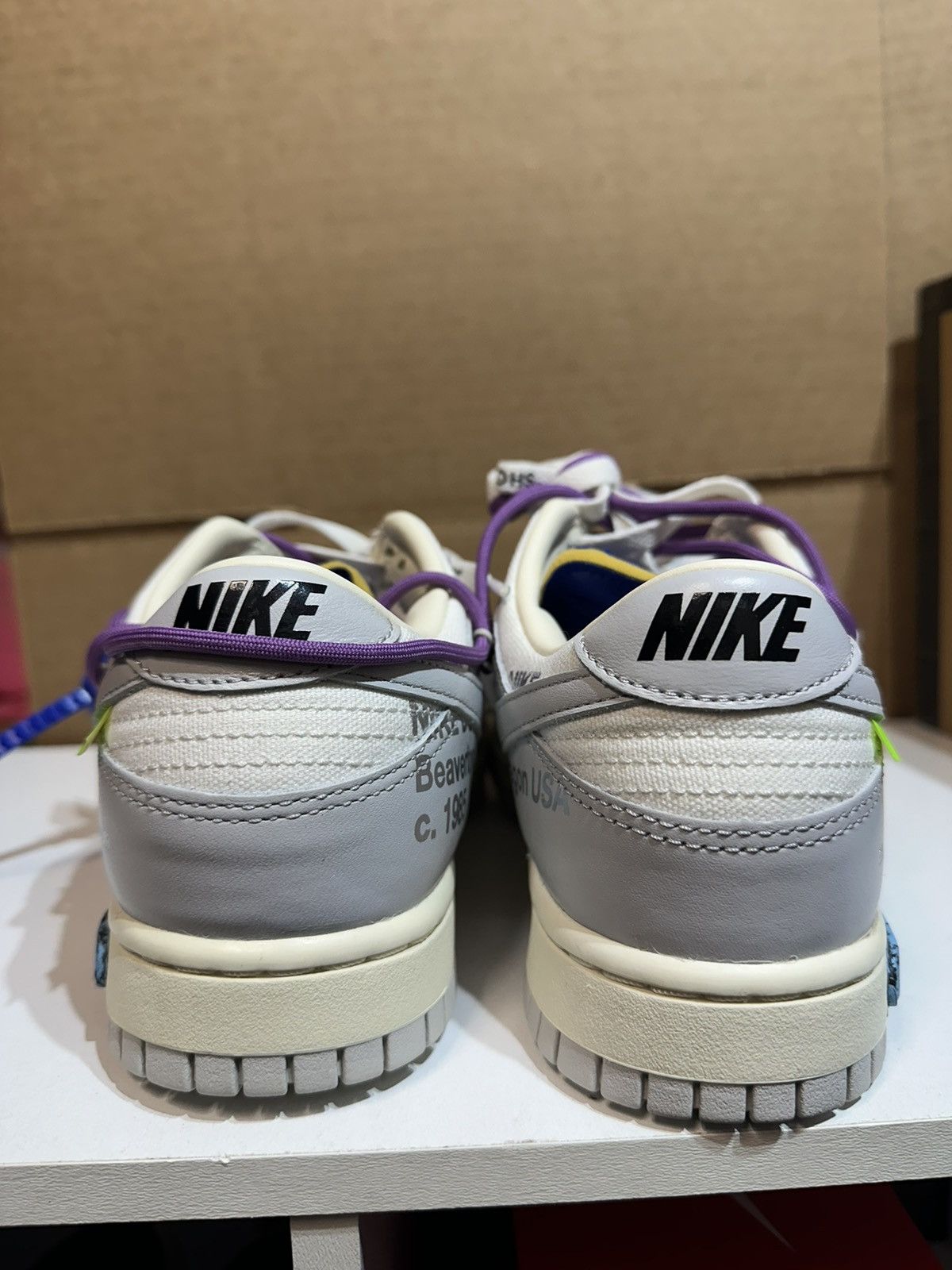 Nike × Off-White Lot 48 Nike x Off White Dunk Low Size US 8.5 / EU 41-42 - 5 Thumbnail