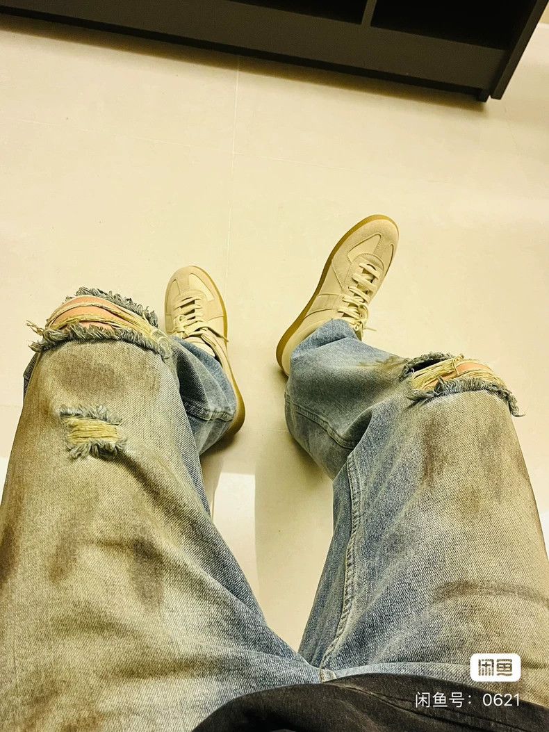 Acne Studios acne studios Mud stained dirty and ripped pants 2502-Nextar Size US 30 / EU 46 - 5 Thumbnail