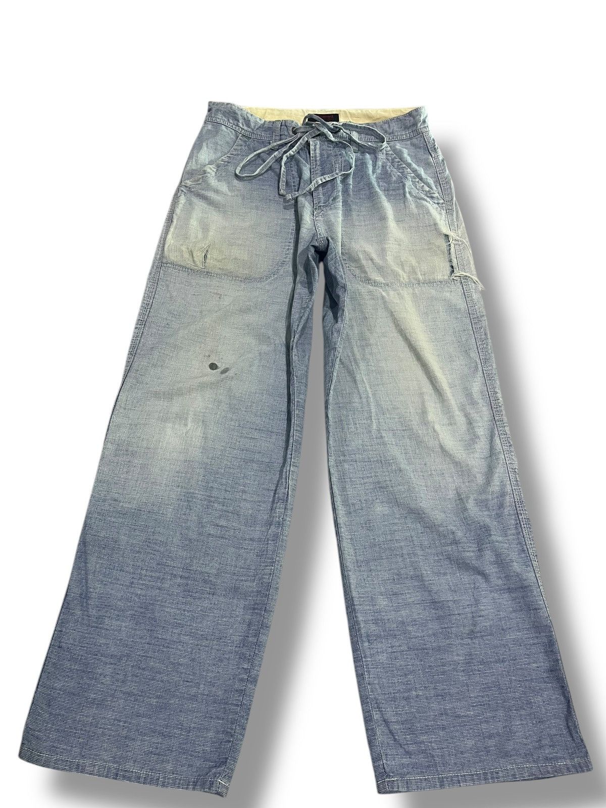 If Six Was Nine × Japanese Brand × Le Grande Bleu (L.G.B.) JAPANESE BRAND KISSMARK WASHED BLUE PANT Size US 32 / EU 48 - 1 Thumbnail