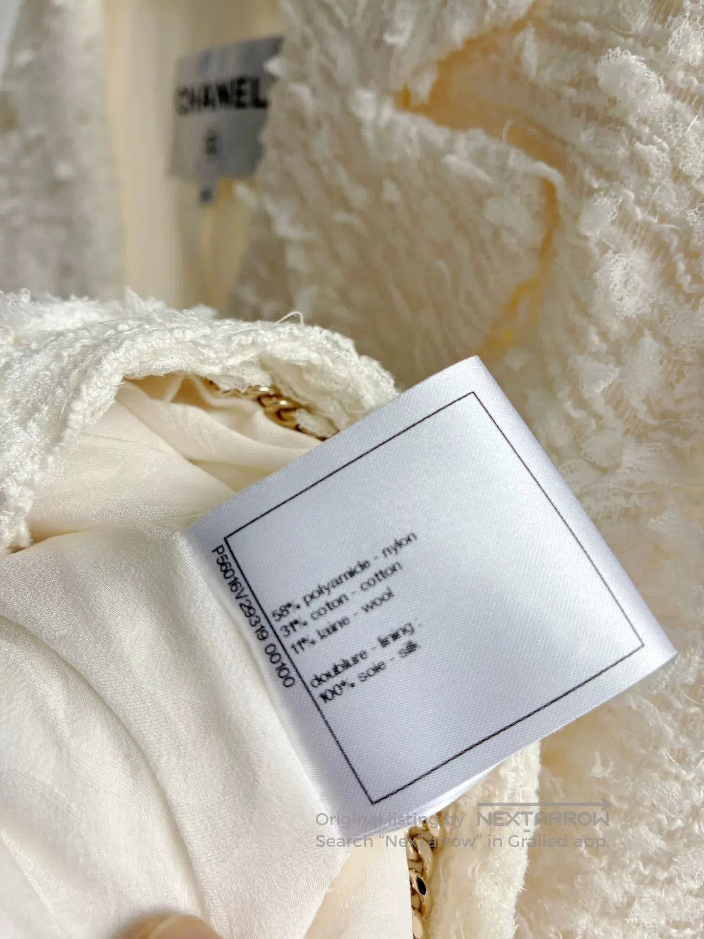 Chanel Chanel 17P White Tweed Jacket. Size XXS / US 00 / IT 34 - 6 Thumbnail