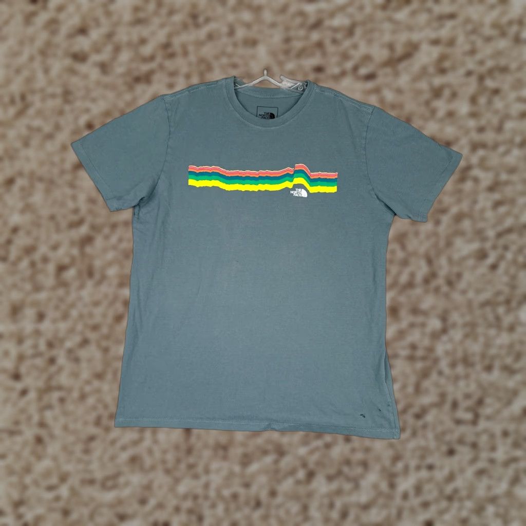 The North Face The North Face Shirt Men Large Blue Short Sleeve Crew Neck 100% Cotton Logo Size US L / EU 52-54 / 3 - 1 Thumbnail
