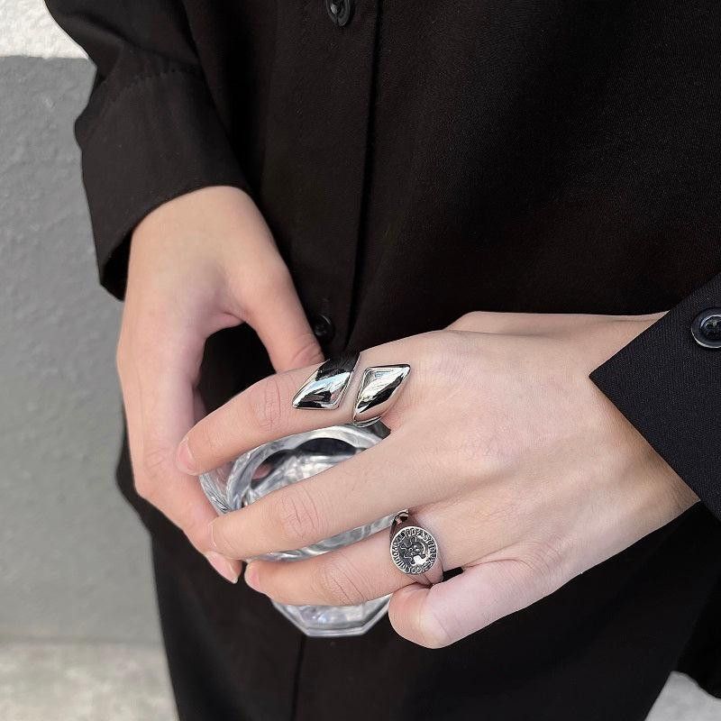 Jewelry Cold Steel Ring Size ONE SIZE - 3 Thumbnail