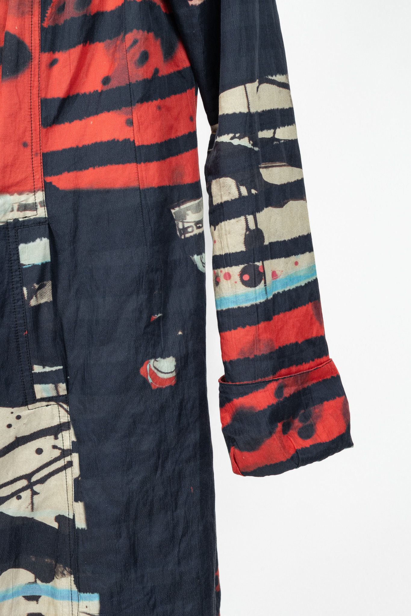 Other Aventures des Toiles Black Cotton Abstract-Print Zip Coat Size M / US 6-8 / IT 42-44 - 6 Thumbnail