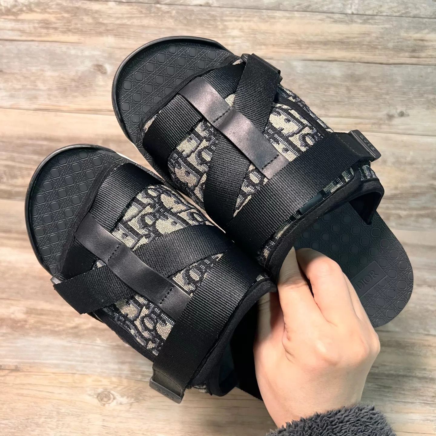 Dior DIOR Dior Oblique Black & White Tactical Slippers 42 Size US 9 / EU 42 - 5 Thumbnail