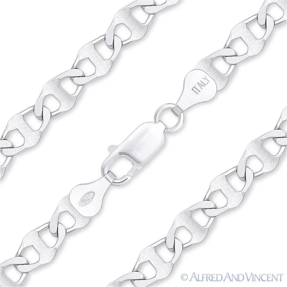 Other 6mm RPM Squash Link Italian Chain Bracelet - 8" Size ONE SIZE - 1 Thumbnail