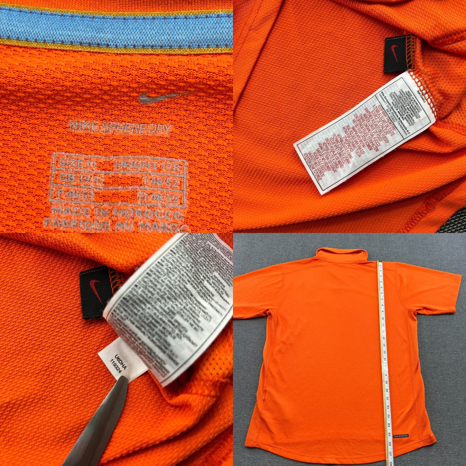 Adidas Netherlands Jersey Football Mens Medium Nike Shirt Orange Short Sleeve T-Shirt 2006 2007 2008 Home Vintage No Size US M / EU 48-50 / 2 - 8 Thumbnail