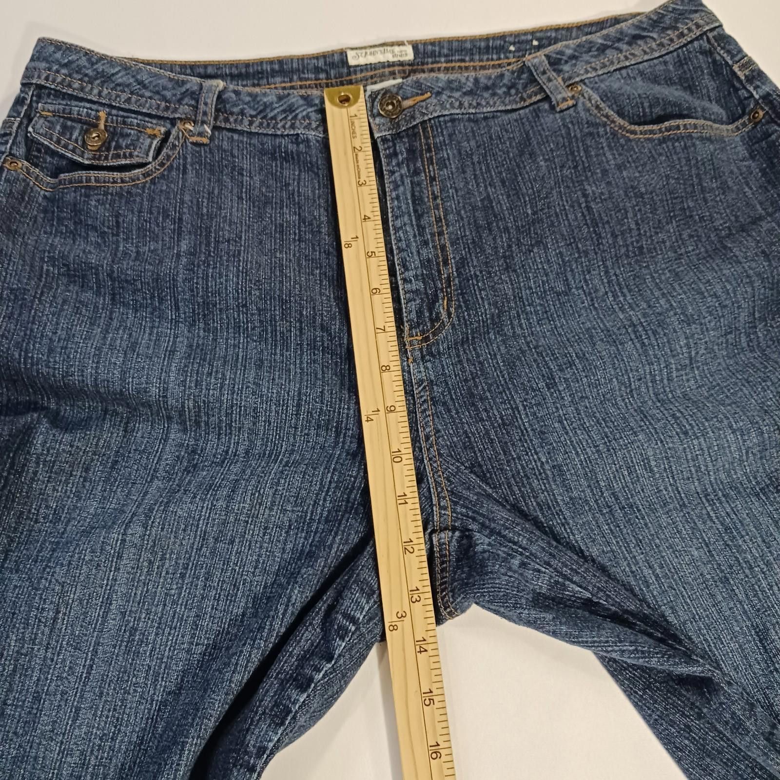 St. Johns Bay St. John's Bay RN#93677 Women's Blue Stretch Jeans Size 18W Size 38" / US 16 / IT 52 - 12 Thumbnail