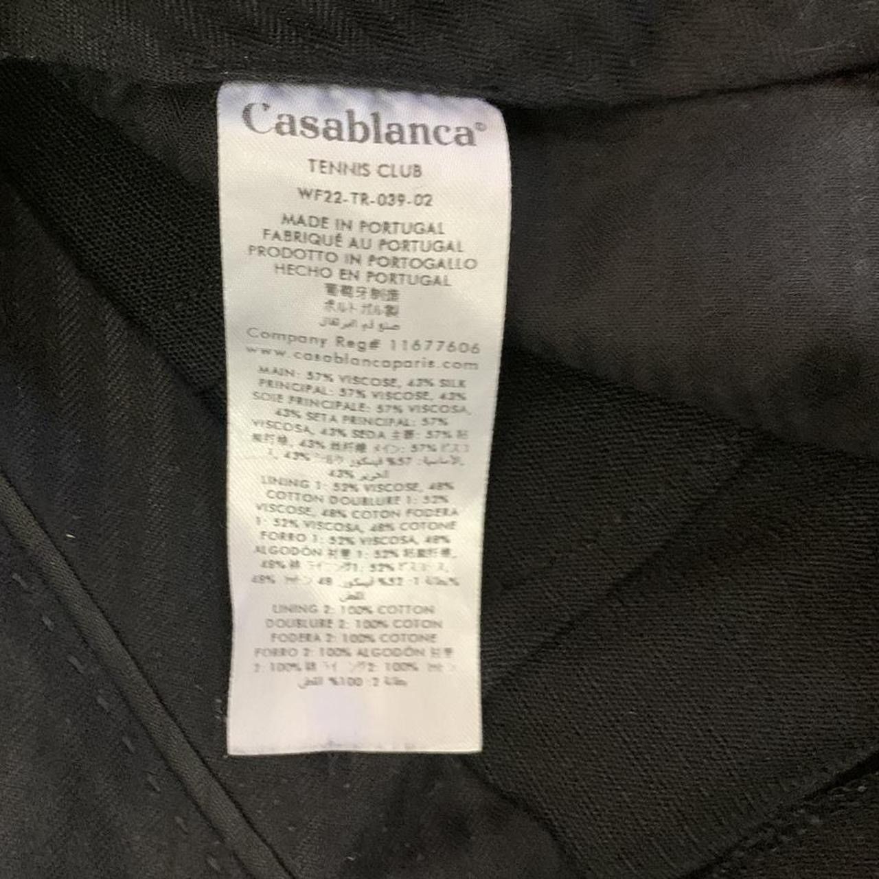 Casablanca Casablanca Black Silk-Blend Wide-Leg Trousers Size 26" / US 2 / IT 38 - 8 Thumbnail
