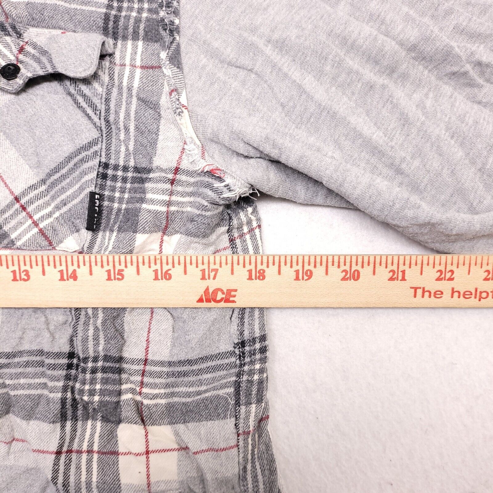 Empyre Empyre Casual Long Sleeve Hoodie Mens Size M Gray Plaid Size US M / EU 48-50 / 2 - 9 Thumbnail