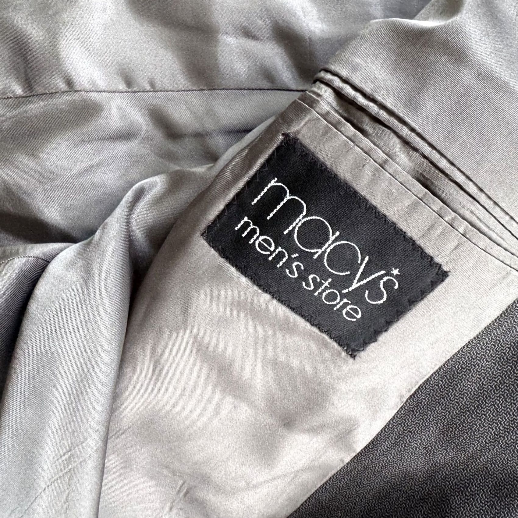 Perry Ellis Perry Ellis Portfolio Blazer Mens Large Gray Double Breasted Wool 2 Piece Jacket Macy’s Size 42R - 7 Thumbnail