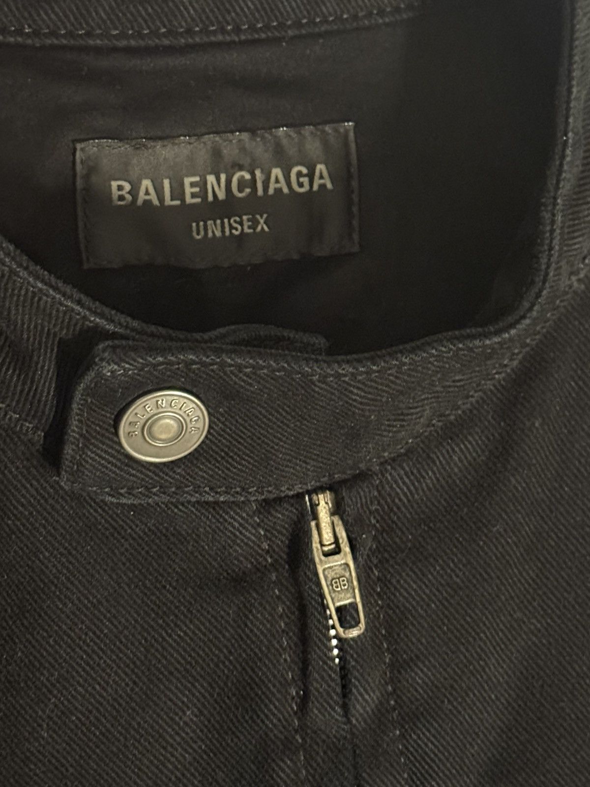 Balenciaga ⛔️ Balenciaga Racer Moto denim jacket 1 Size US M / EU 48-50 / 2 - 3 Thumbnail
