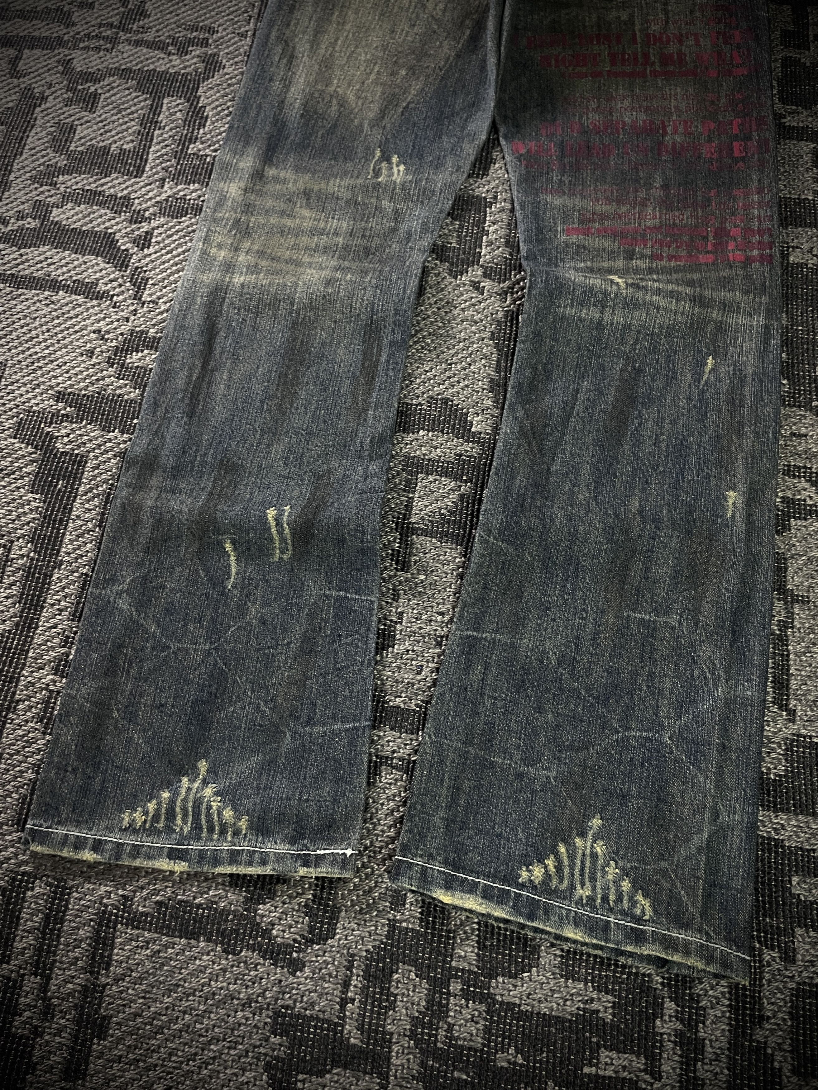 In The Attic In the attic Patch Boot Cut Jeans Size US 33 - 9 Thumbnail