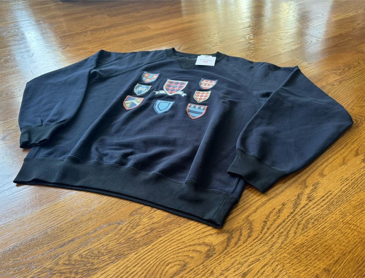 JW Anderson × Uniqlo Small JW Anderson Sweatshirt Navy Coat of Arms Crest Shirt Size US S / EU 44-46 / 1 - 2 Thumbnail