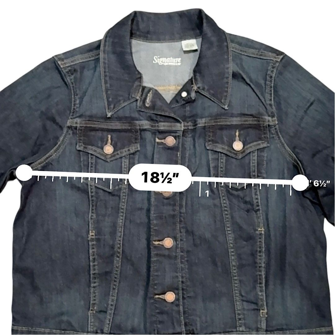Levi's × Levi's Vintage Clothing Signature by Levi Strauss Lady Trucker Jacket SZ XL Med Blue Size XL / US 12-14 / IT 48-50 - 8 Thumbnail