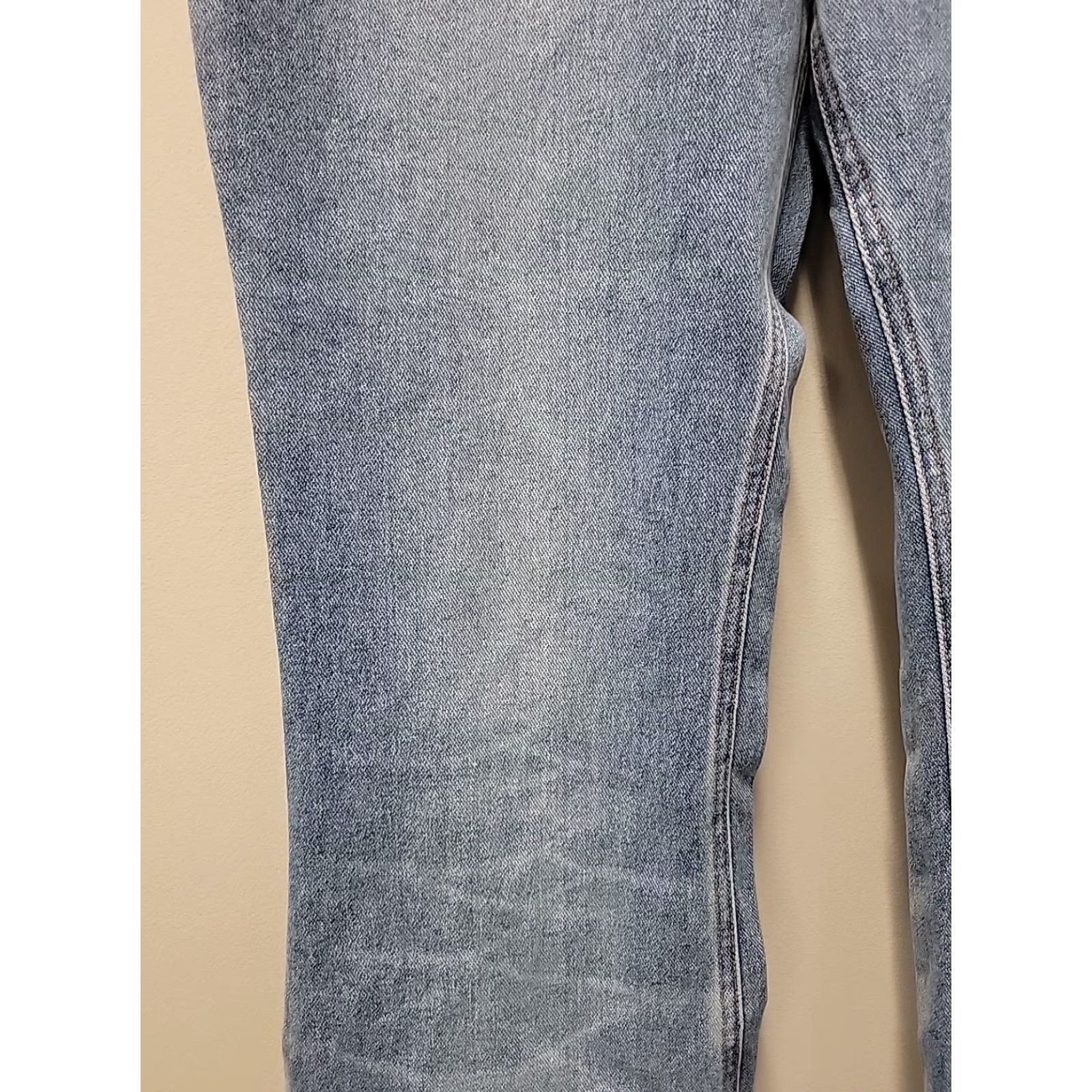 Vintage VINTAGE Mudd Jeans Flared Denim 5-Pocket Low Rise 13 Womens Blue Light Wash 31 Inseam Regular Fit Size 24" / US 00 / IT 34 - 5 Thumbnail
