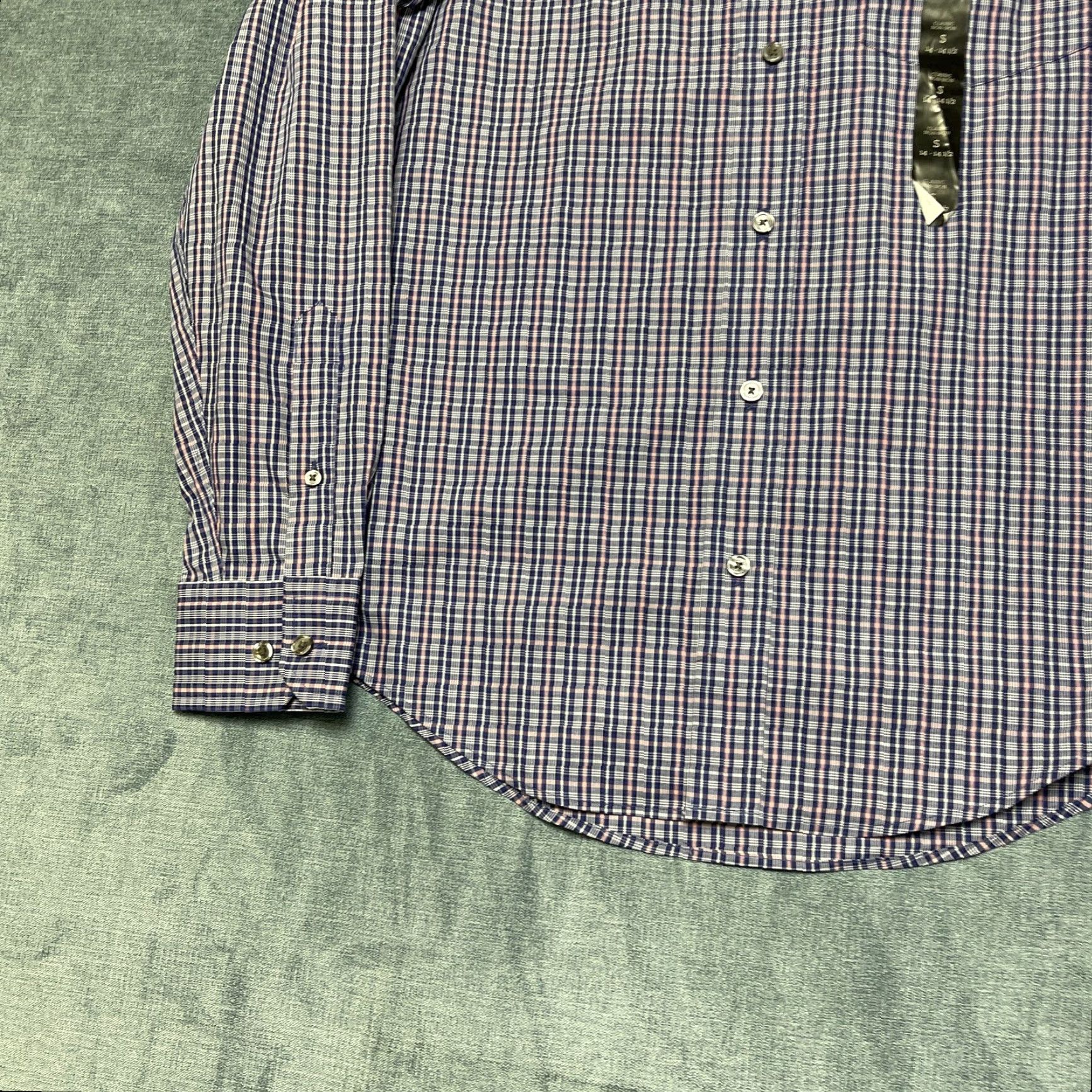 Banana Republic Banana Republic Dress Shirt Mens Small 14-14.5 Multi Plaid Non Iron Classic Fit Shirt Size 36R - 3 Thumbnail