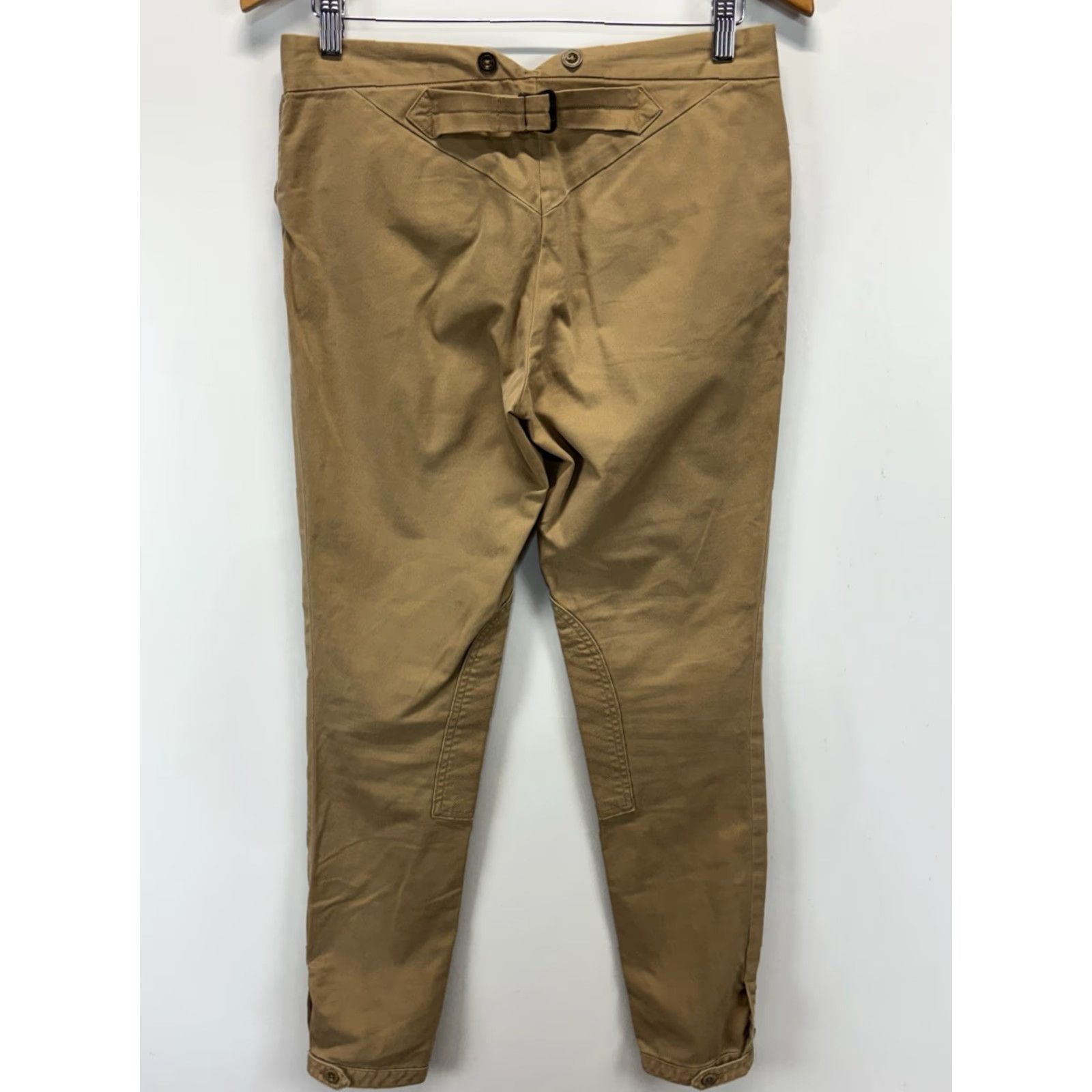 Ralph Lauren VINTAGE Ralph Lauren Women's Riding Pants Size 4 Ankle Chino Equestrian Buckle Back Buttons Brown Size 27" / US 4 / IT 40 - 4 Thumbnail