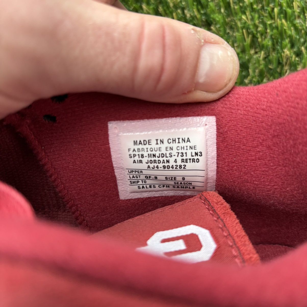 Jordan Brand Air Jordan 4 Retro PE 2018 “Oklahoma Sooners” Size 9 Size US 9 / EU 42 - 11 Thumbnail