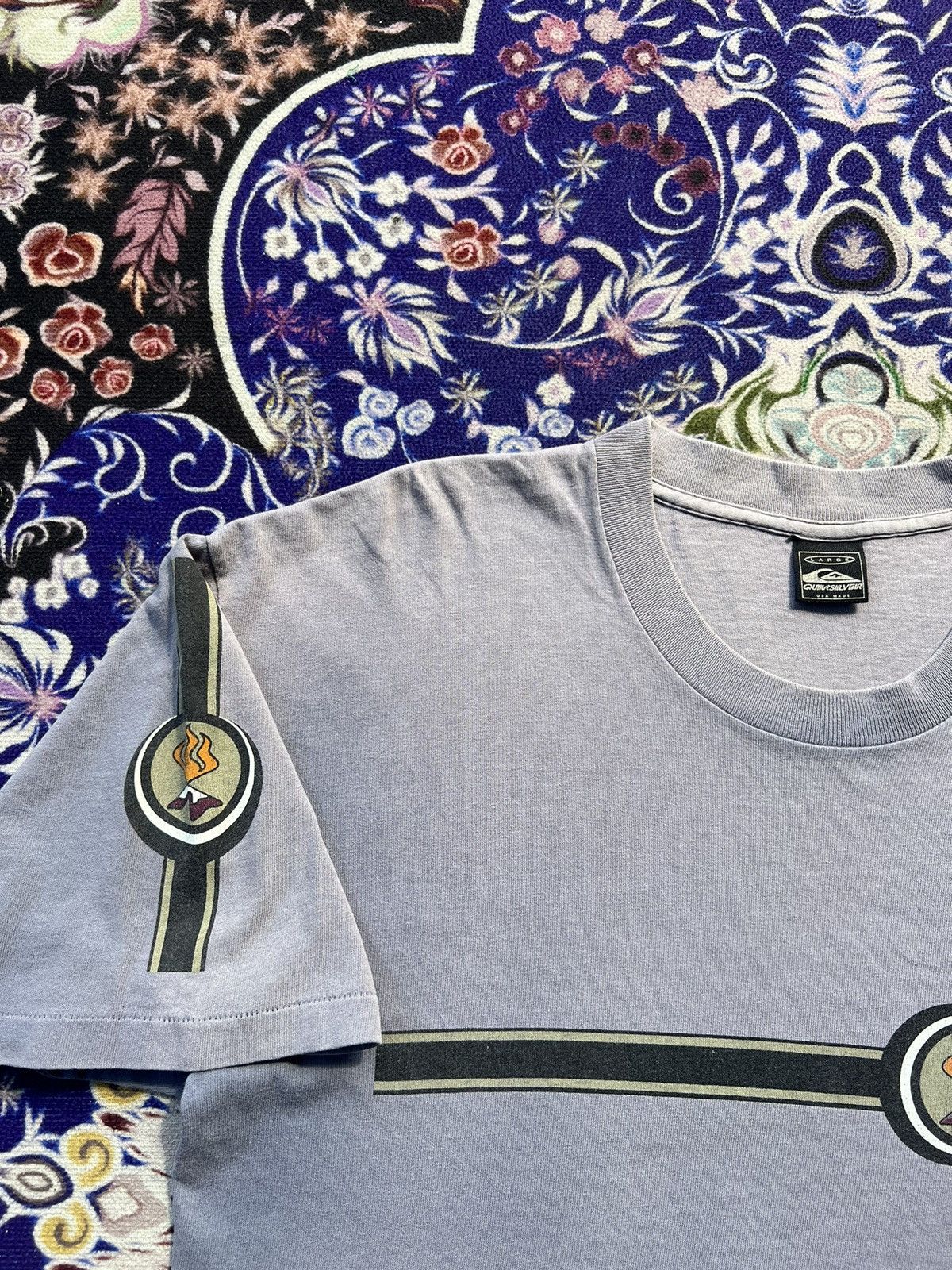 Quicksilver Vintage 90's Quicksilver Sun Faded Tshirt Size US L / EU 52-54 / 3 - 2 Thumbnail