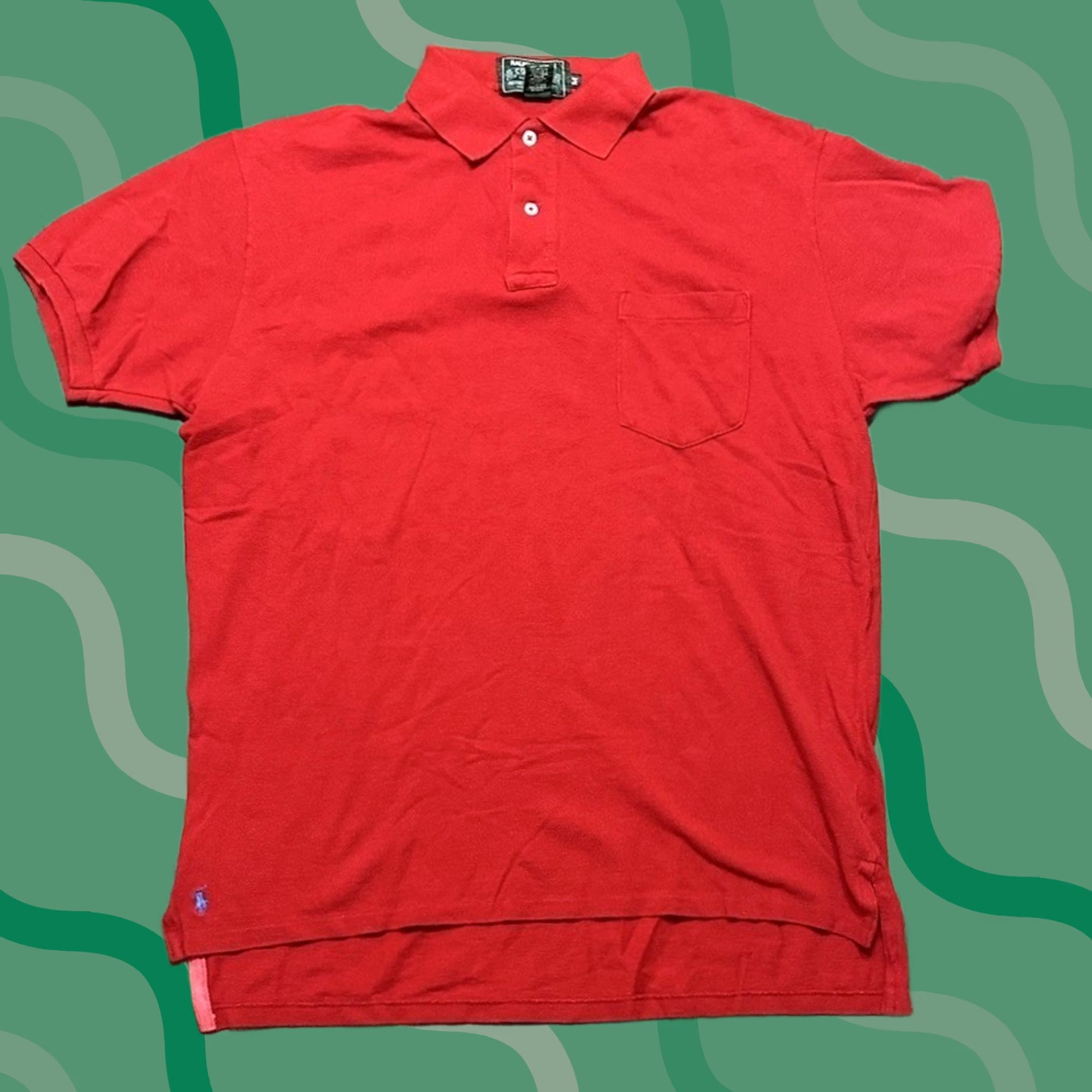 Polo Ralph Lauren Ralph Lauren Country Polo Shirt Men's Sz M Red Solid Cotton Size US M / EU 48-50 / 2 - 1 Thumbnail