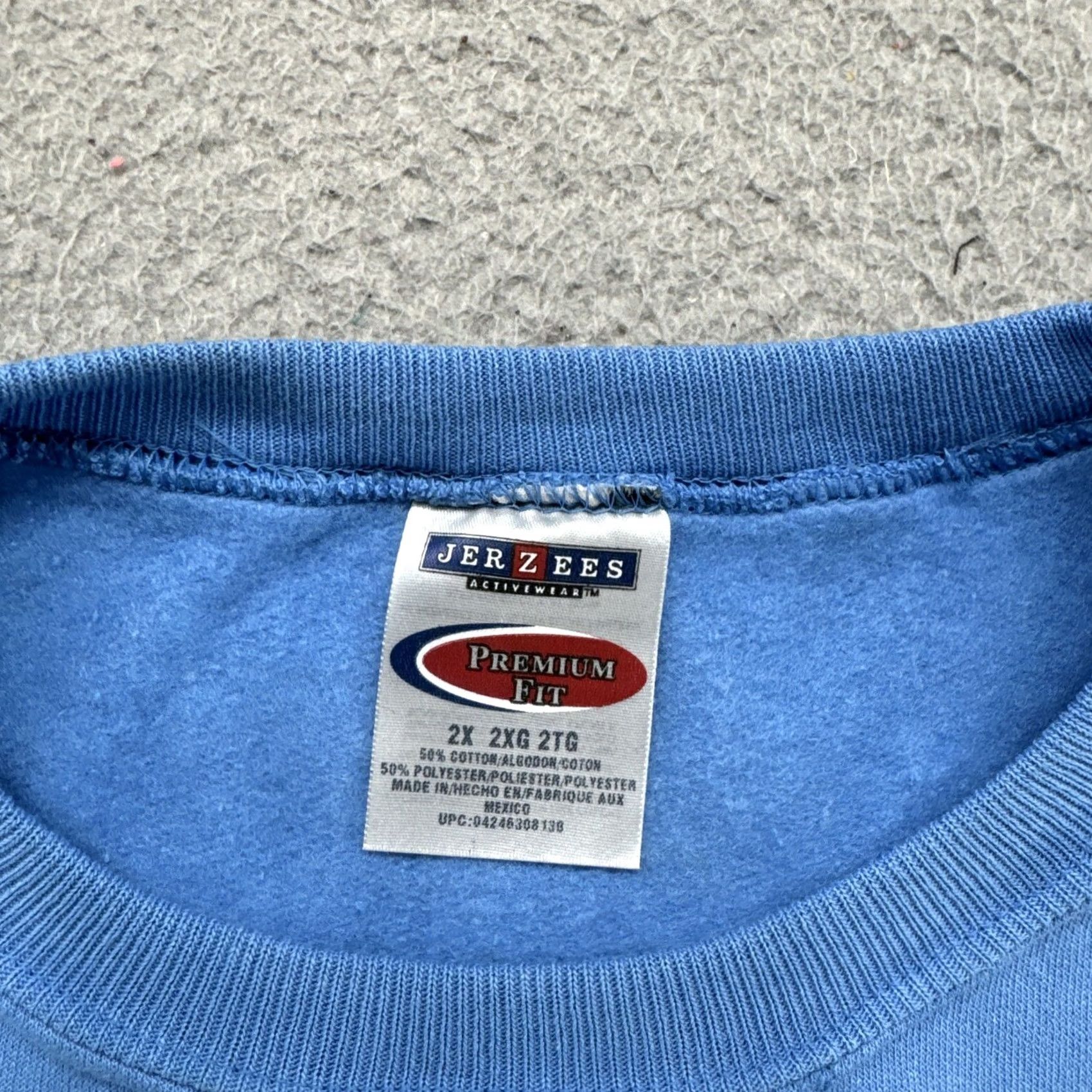 Jerzees VINTAGE Jerzees Premium Fit Sweatshirt in Men’s Size 2X Blue 90s Pullover Team Jerzees Shirt Womens Mens Boys Girls Size US XXL / EU 58 / 5 - 2 Thumbnail