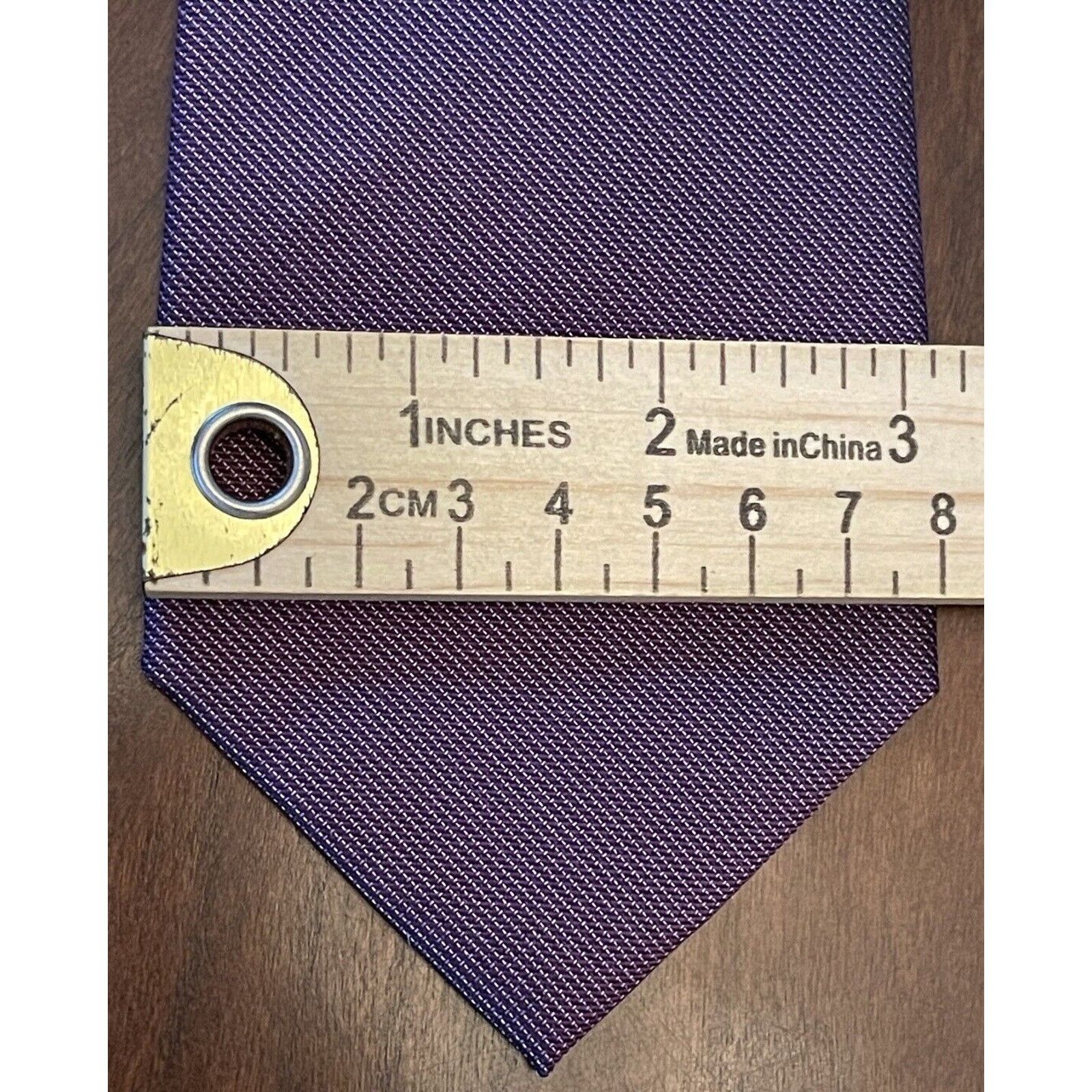 Kenneth Cole Kenneth Cole Reaction Purple 100% Silk Made In China Size ONE SIZE - 4 Thumbnail