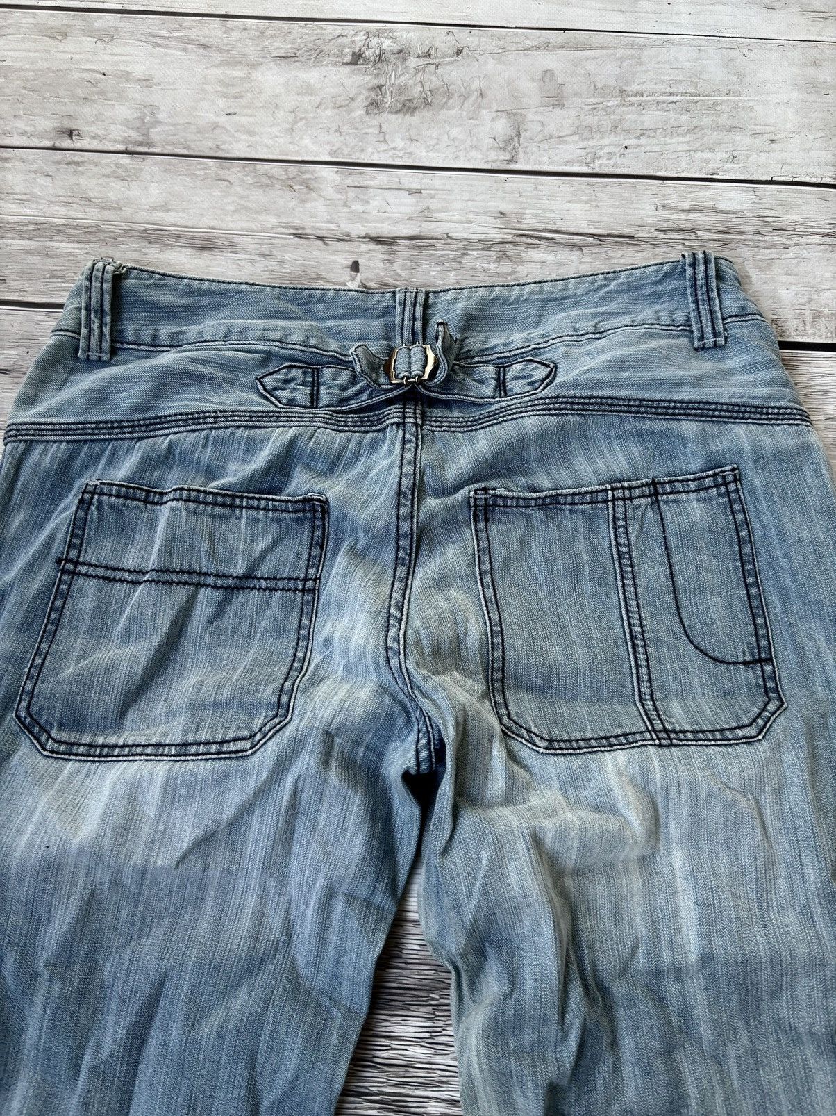 Designer × Hysteric Glamour × Japanese Brand y2k Flared Hysteric Glamour Japanese Denim Washed CRazy Size US 32 / EU 48 - 4 Thumbnail