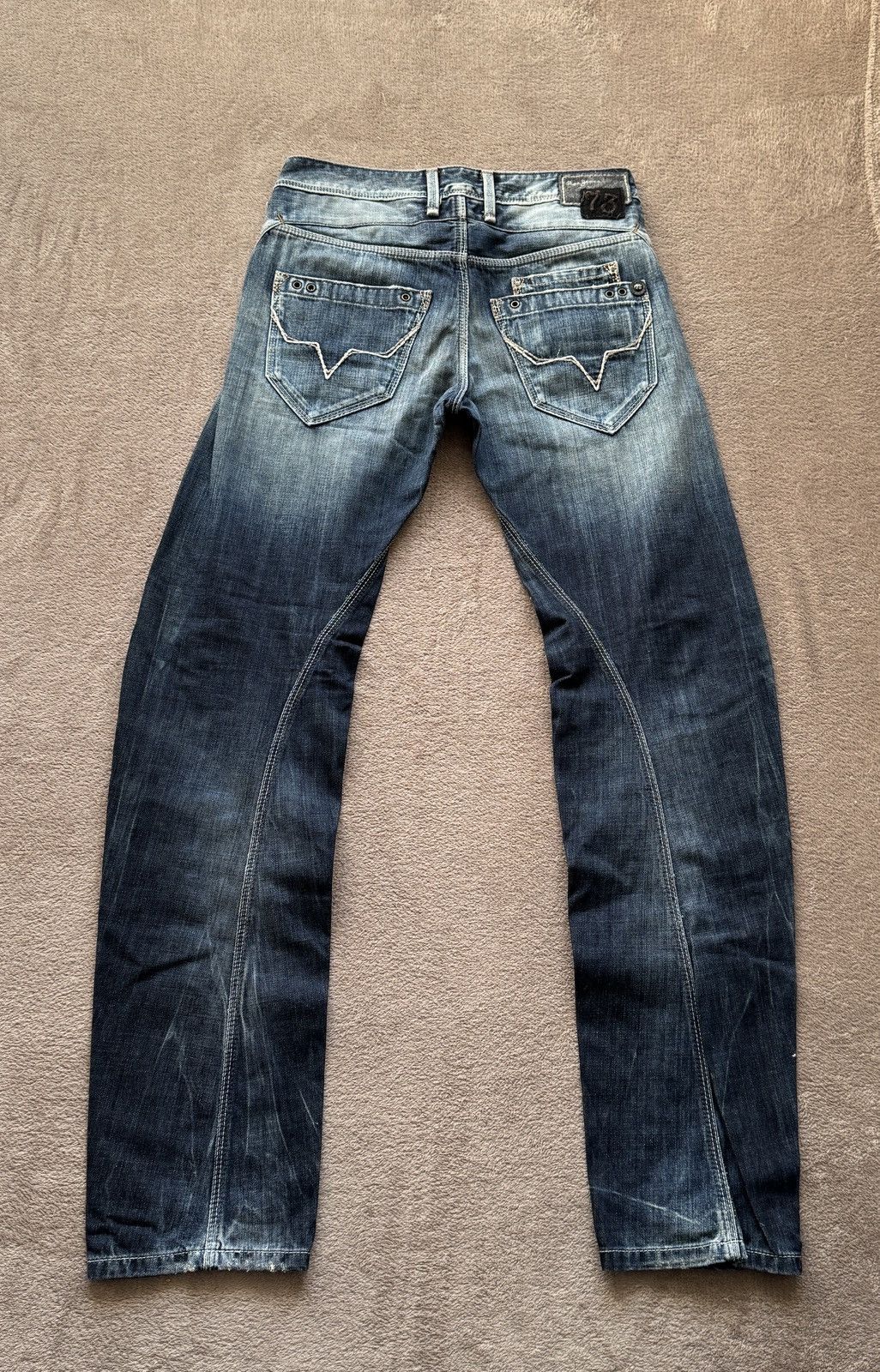 Le Grande Bleu (L.G.B.) Y2K Straight Mudwash distressed Jeans Y/Project if6was9 vibe Size US 28 / EU 44 - 5 Thumbnail