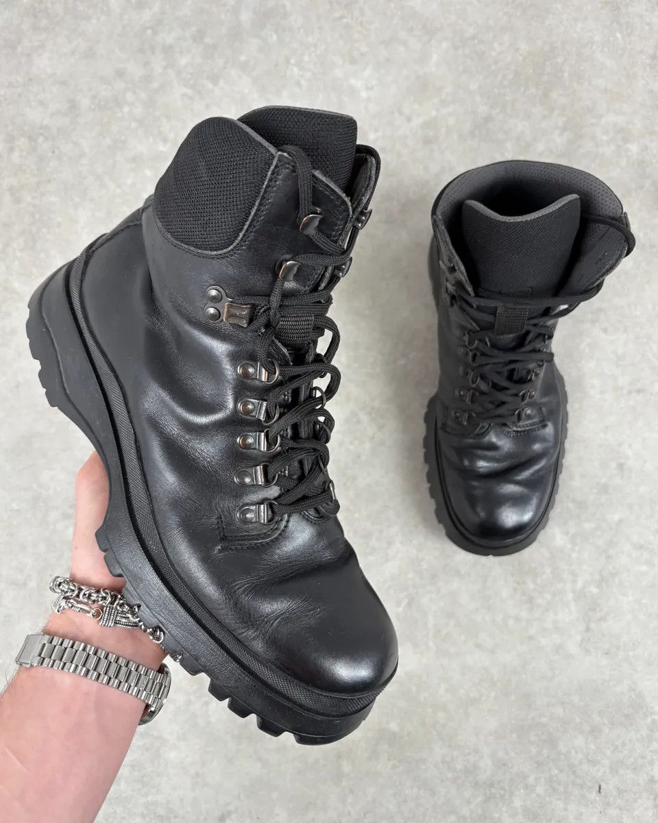 Prada AW1999 Prada Black Premium Vibram Leather Boots Size US 9.5 / EU 42-43 - 1 Thumbnail