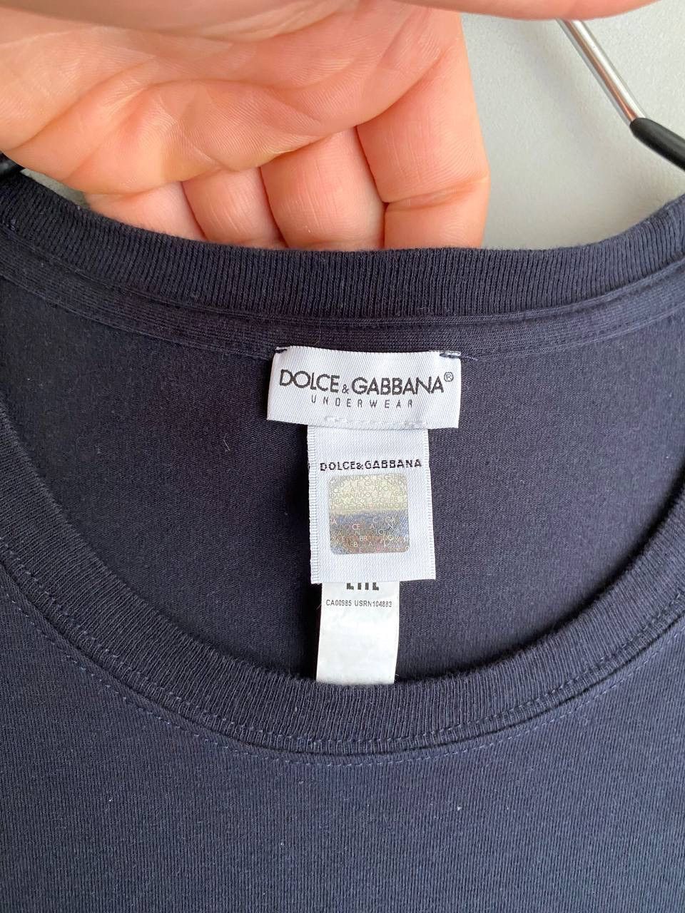 Dolce & Gabbana Dolce&Gabbana DG Italian Flag Men's Dark Blue T-Shirt Size M Size US M / EU 48-50 / 2 - 6 Thumbnail