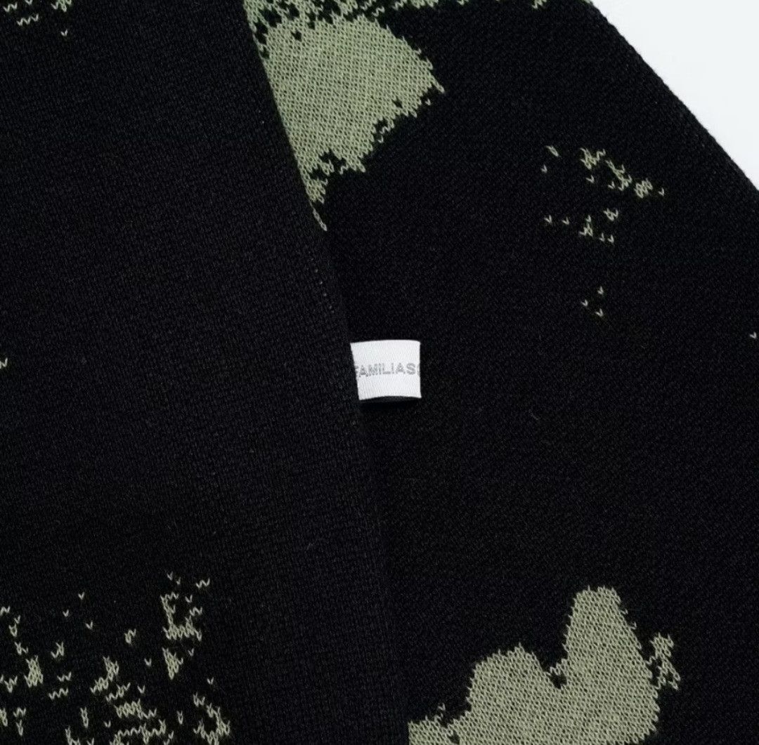 Japanese Brand Wood black colour streetwear harajuku style knitwear Size US L / EU 52-54 / 3 - 2 Thumbnail