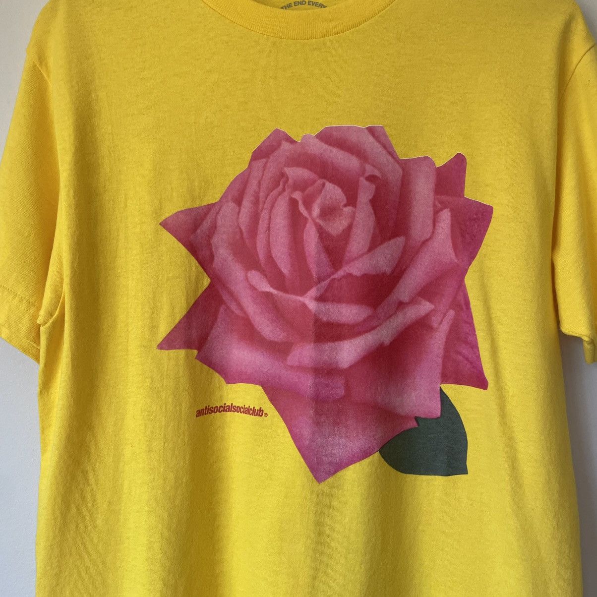 Anti Social Social Club Anti Social Social Club Underglow Rose Tee 'Yellow' Size M / US 6-8 / IT 42-44 - 4 Thumbnail