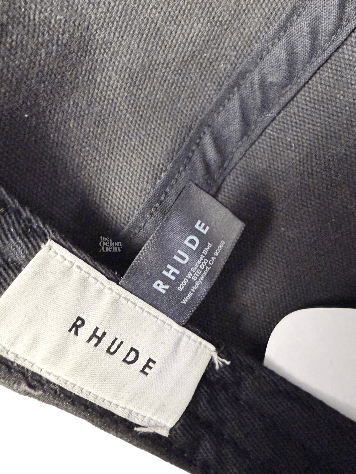 Rhude Rhude Off Road Washed Canvas Snapback Hat 'Black' FW23 Size ONE SIZE - 4 Thumbnail