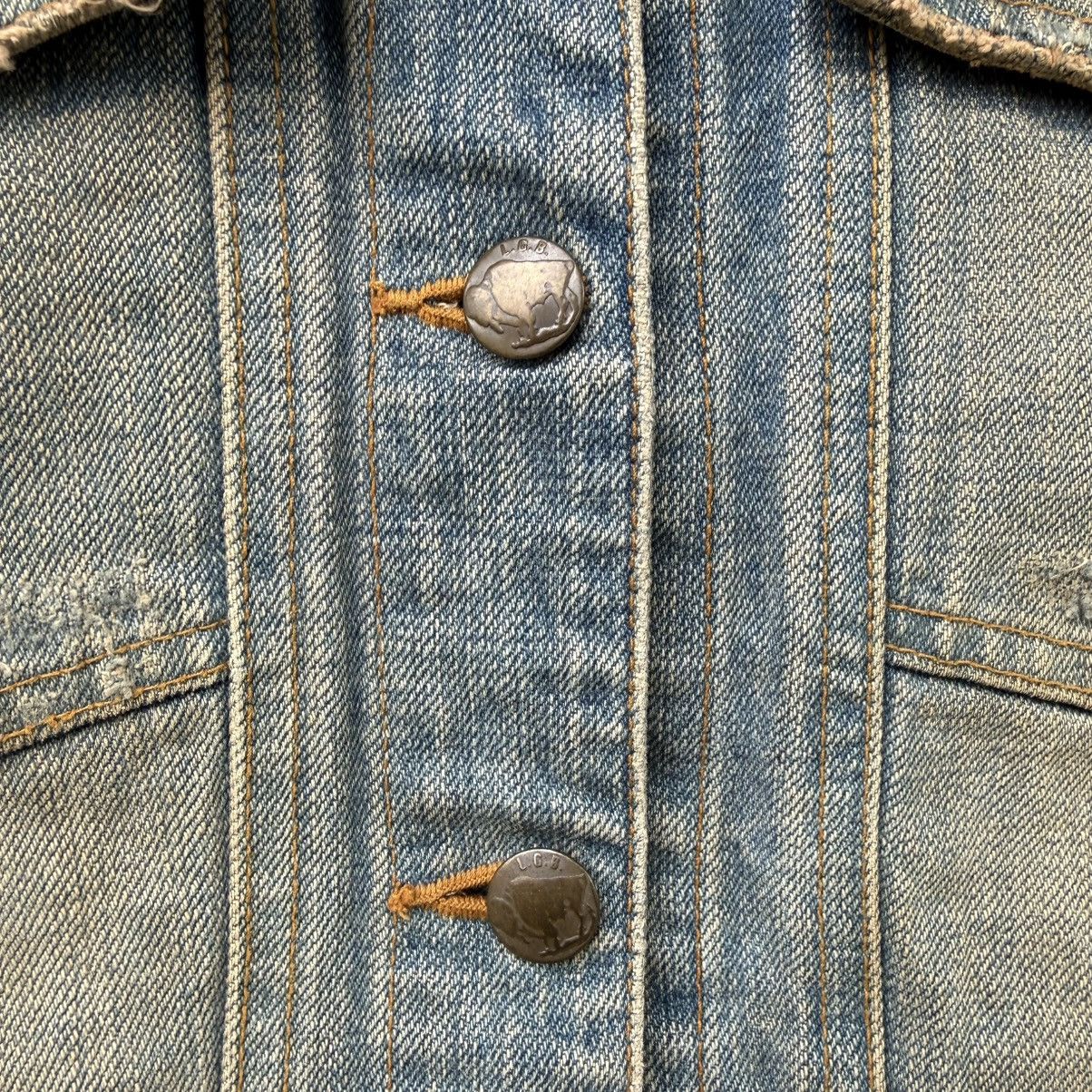 Le Grande Bleu (L.G.B.) Vintage Disteress LGB Le Grande Blue Punk Denim Jacket Size XS / US 0-2 / IT 36-38 - 9 Thumbnail