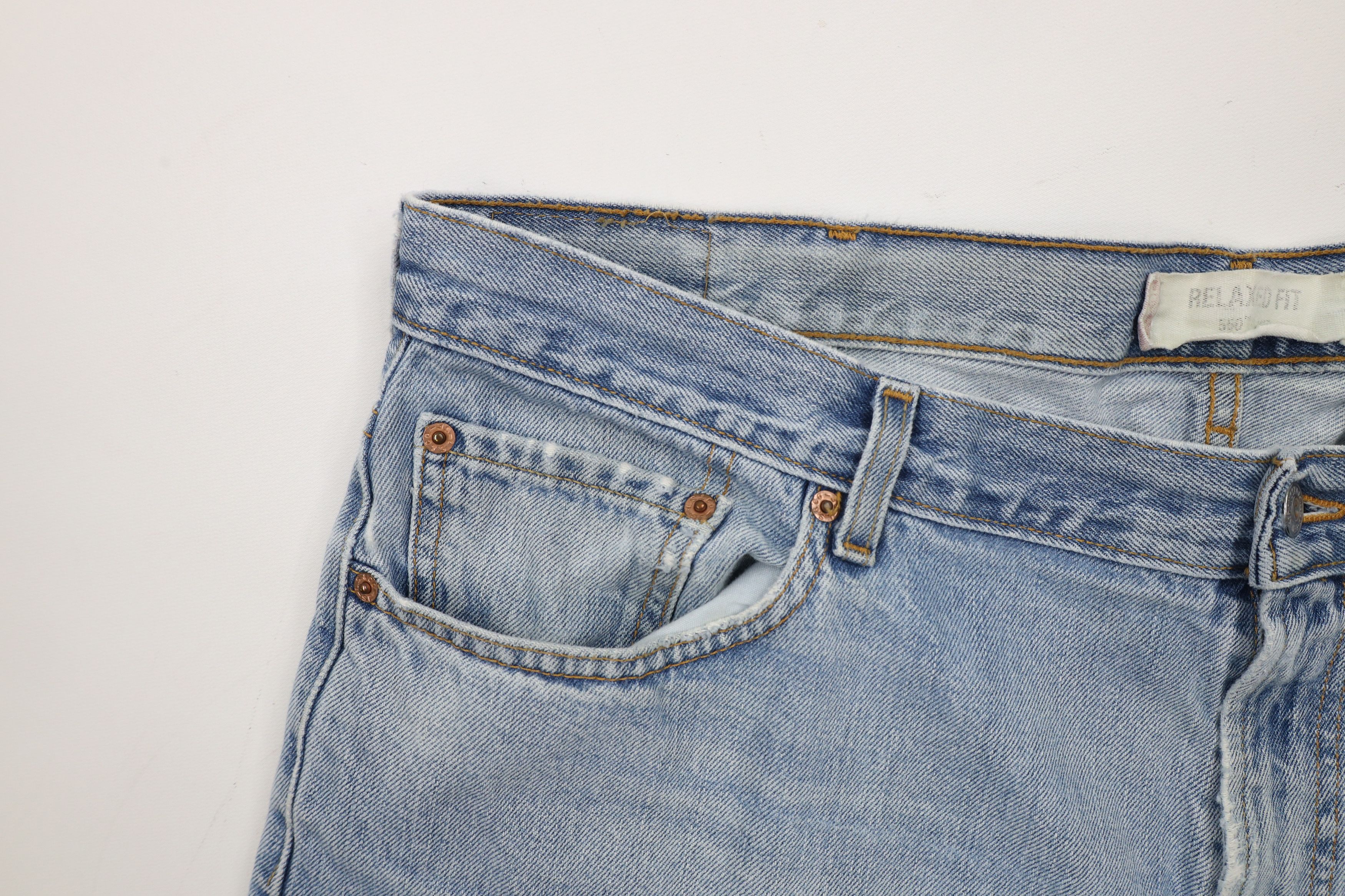 Levi's × Vintage Vintage Y2K Levis 550 Relaxed Fit Tapered Leg Denim Jeans Size US 42 / EU 58 - 9 Thumbnail
