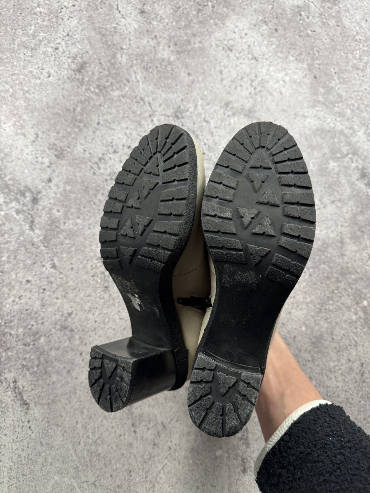 Japanese Brand Vintage Rick Owen’s Style Y2K Leather Fridge Heels Boots 00s Size US 8 / IT 38 - 21 Thumbnail