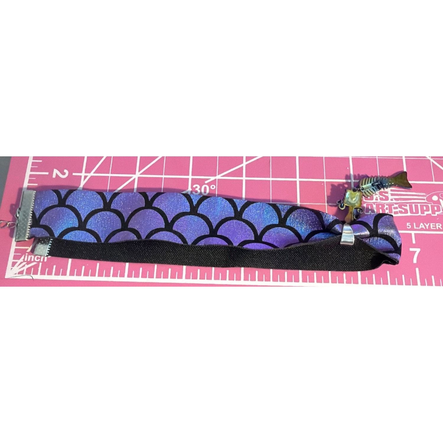 Other Mermaid Ribbon Choker Collar Necklace Iridescent Skeleton Pe Size ONE SIZE - 5 Thumbnail