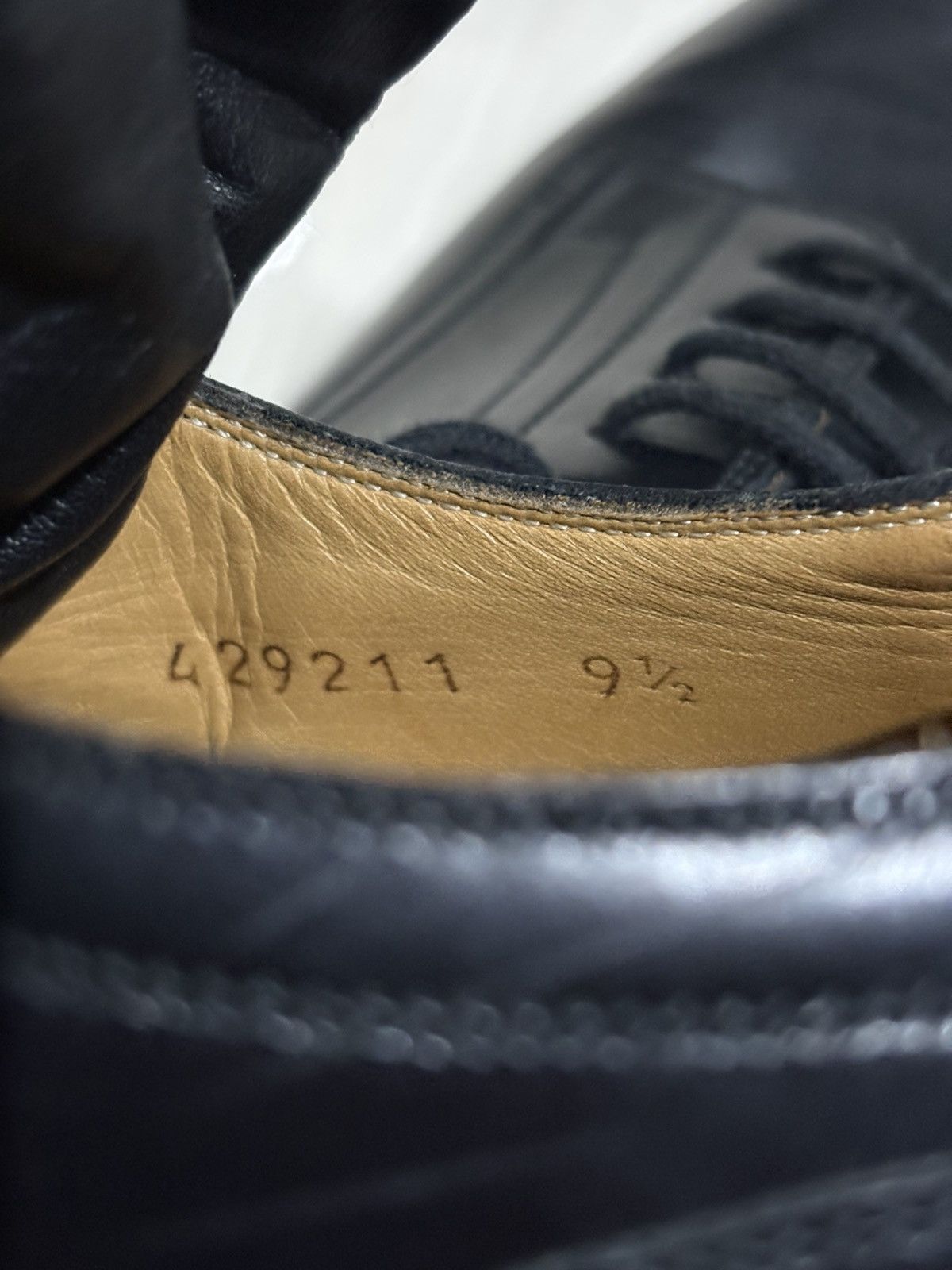 Gucci GUCCI RAVELLO OXFORD LEATHER BLACK SHOES Size US 9.5 / EU 42-43 - 6 Thumbnail