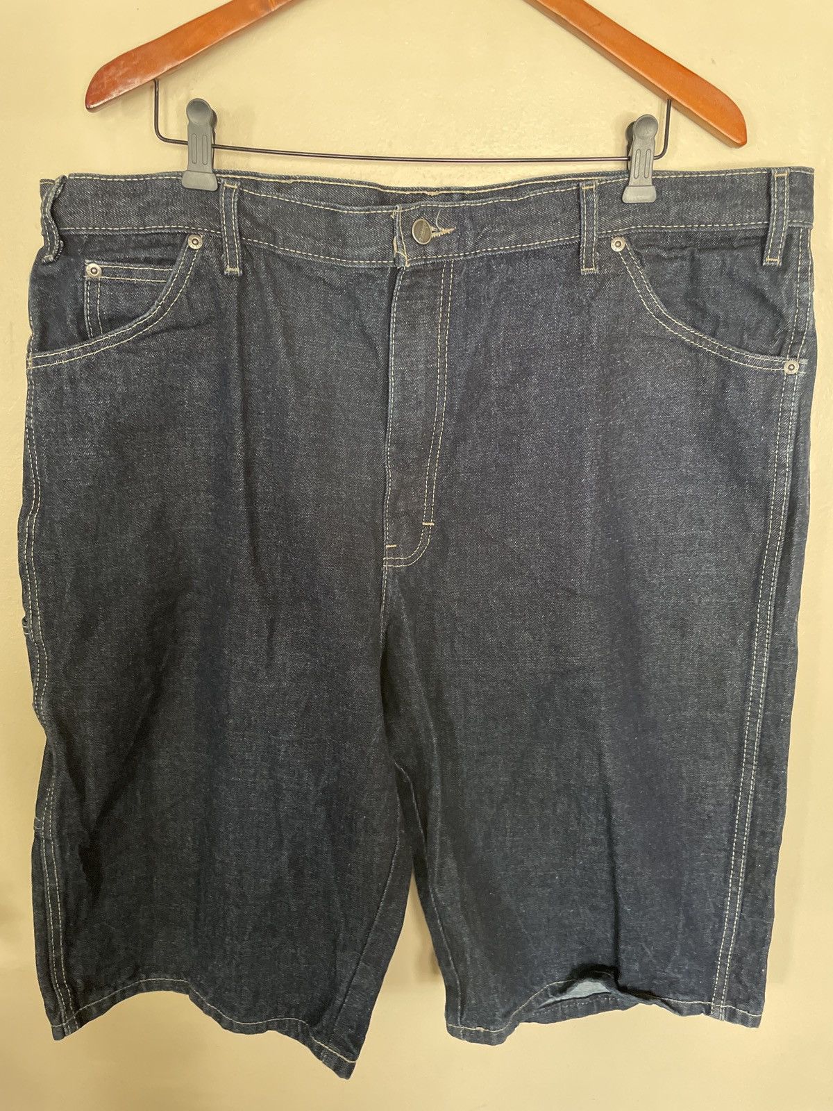 Dickies × Vintage Vintage Y2K Dickies Baggy Carpenter Denim Jorts Jean Shorts Size US 42 / EU 58 - 1 Thumbnail