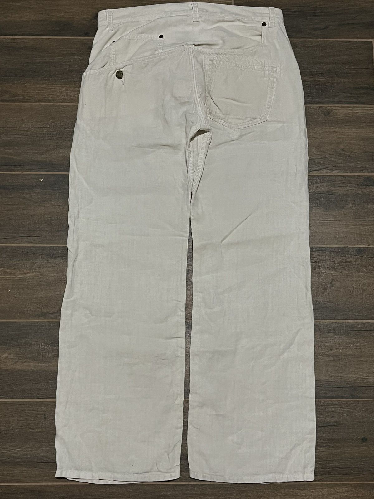 Yohji Yamamoto 🎐 Y's [1990s] Wide Textured Linen Pants Size US 30 / EU 46 - 8 Thumbnail